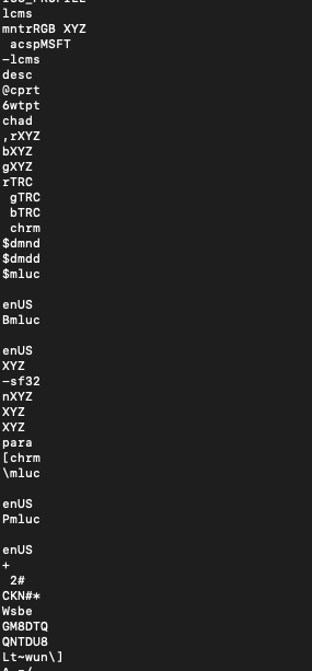 terminal gibberish graphic